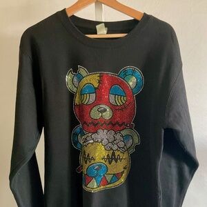 A.M.S. WOMEN'S RHINESTONE SWEATSHIRT~SIZE SMALL!